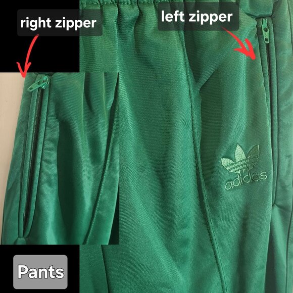 Vintage Adidas Trefoil Tracksuit 70s 80s Green Made in USA ILGWU YKK Set Size M - Picture 8 of 10